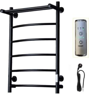 Электрический полотенцесушитель Тругор Пэк сп 5 П с полкой 80x50см чёрный Пэксп5П/8050черныйВГП